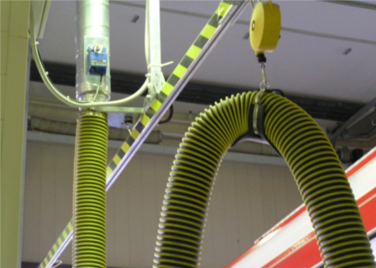 מערכת יניקה על מסילות לגזי פליטה מרכב ARSL